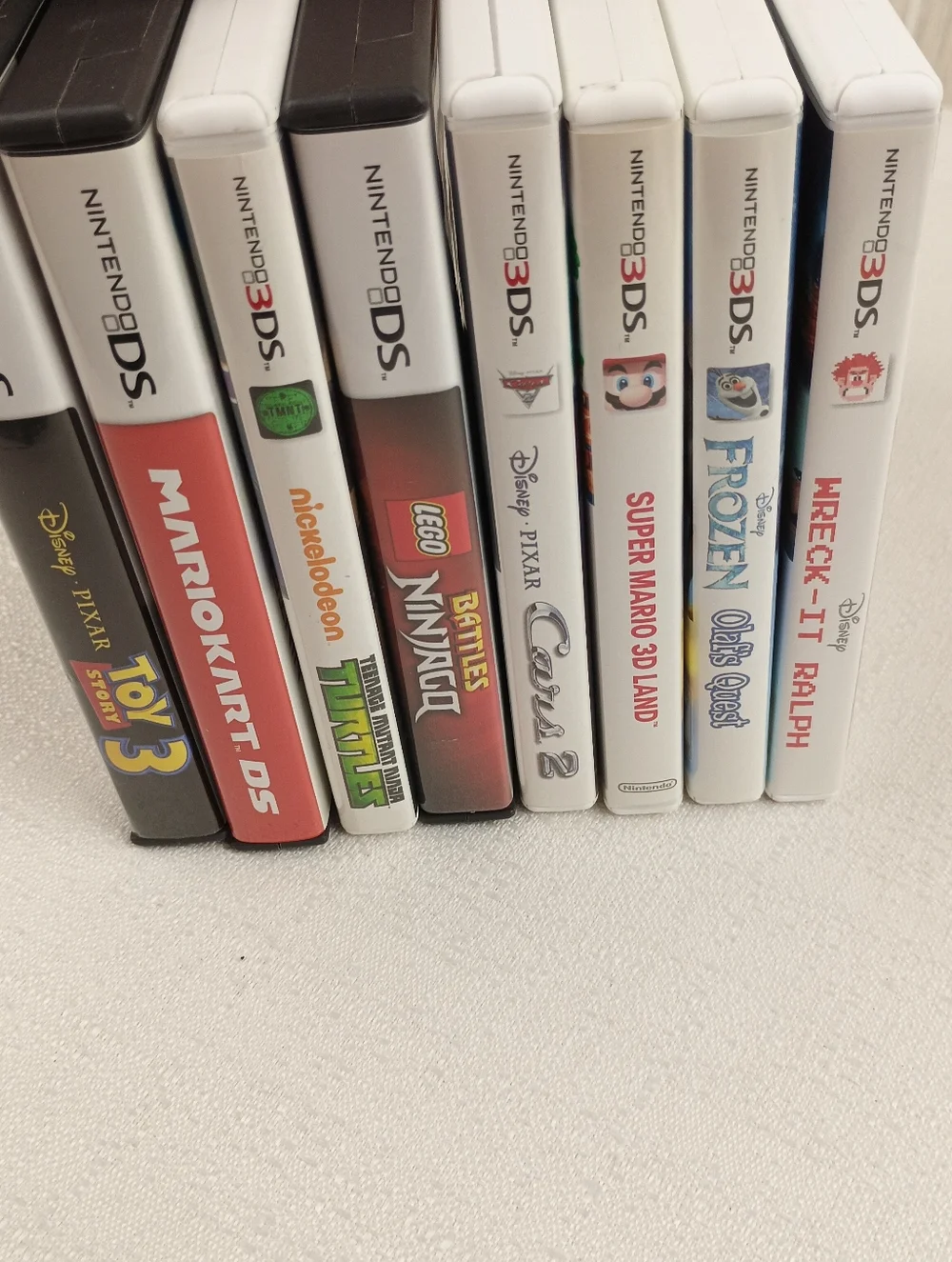 Lot of 8 Nintendo DS Empty Cases Only 5 with Manuals No Games Disney Mario TMNT